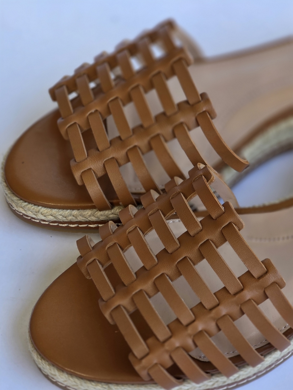 Talbots Pamela Woven Nappa Wedge Sandals Size 9 NEW - Picture 2 of 9